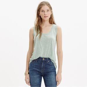 Madewell Anthem Tank Light Green Size Small
